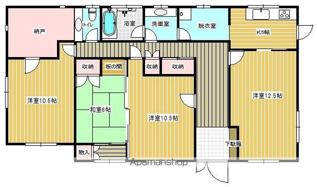 東北本線 安達駅 徒歩24分 1階建 築33年(4K)の間取り写真