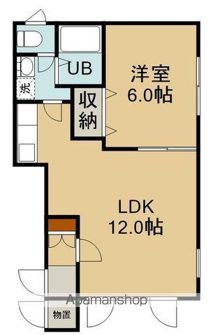 パステルコート富岡(1LDK/1階)の間取り写真