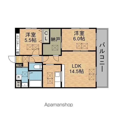 アルベロ・17(2SLDK/3階)の間取り写真
