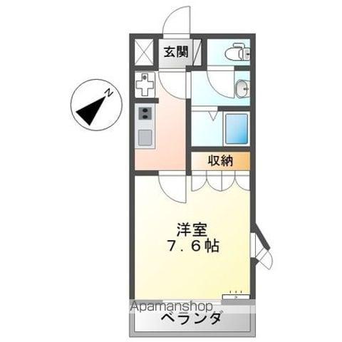 メゾフォルテ(1K/1階)の間取り写真