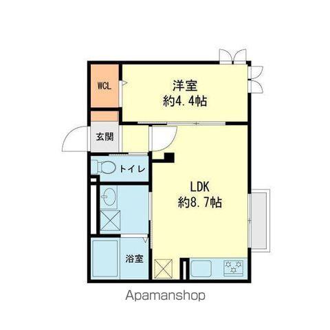 FORT Ⅲ(1LDK/1階)の間取り写真