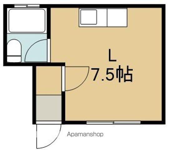 ハイツ深堀(ワンルーム/2階)の間取り写真