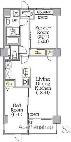 プライムガーデン赤塚(1SLDK/3階)の間取り写真