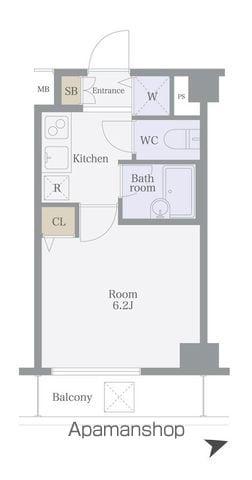 パークウェル方南町(1K/3階)の間取り写真