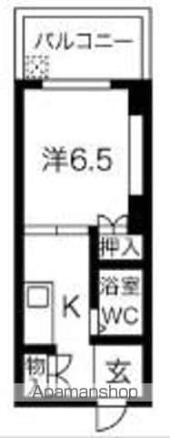 千石明穂ハイツ(1K/1階)の間取り写真