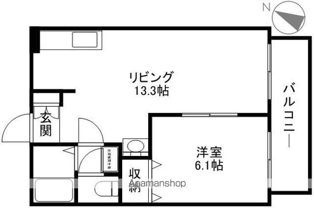コリーヌⅠ番館(1LDK/1階)の間取り写真