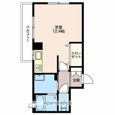 サニーコート巾上(ワンルーム/1階)の間取り写真