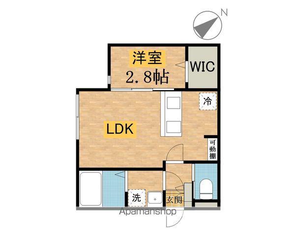 KEIAI RESIDENCE 西八王子Ⅳ(1LDK/3階)の間取り写真