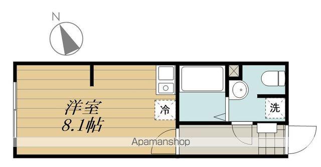 レントハウスFUSSA860(ワンルーム/1階)の間取り写真