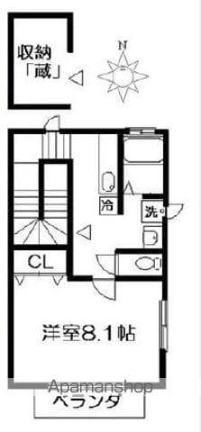 セントラル荻窪(1K/2階)の間取り写真
