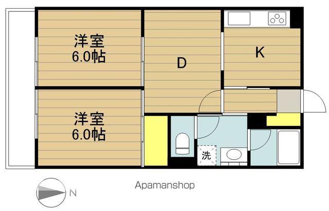 コスモ戸田アーバンハイム(2DK/3階)の間取り写真