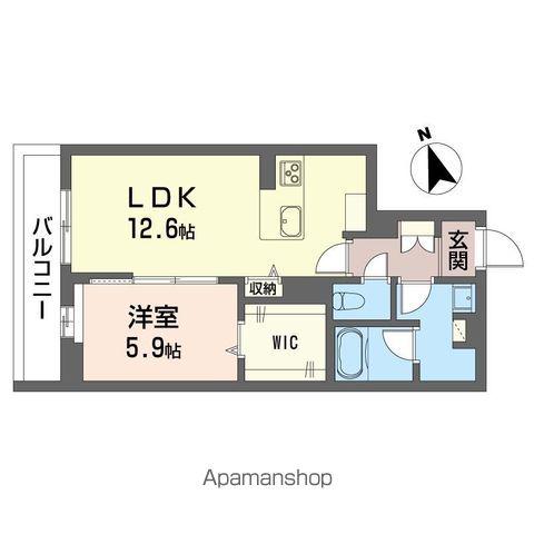 プライムフィールド(1LDK/2階)の間取り写真