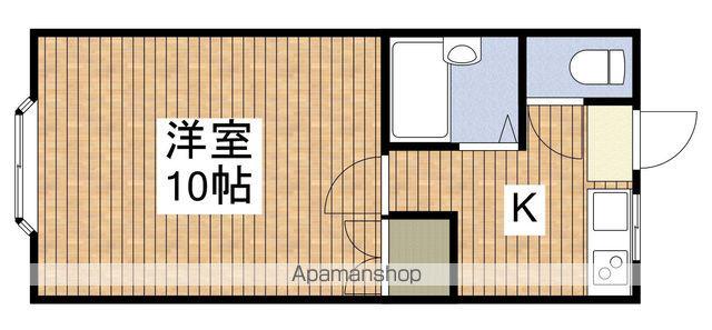 ラ・スールⅠ(1K/1階)の間取り写真