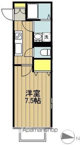 インペリアルコート(1K/1階)の間取り写真