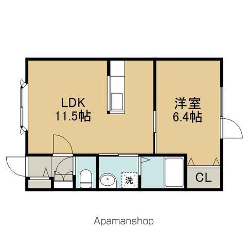 コーポソレイユ11(1LDK/2階)の間取り写真