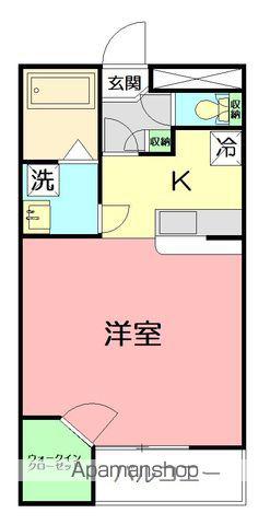 レオパレスSOLEIL(1K/2階)の間取り写真