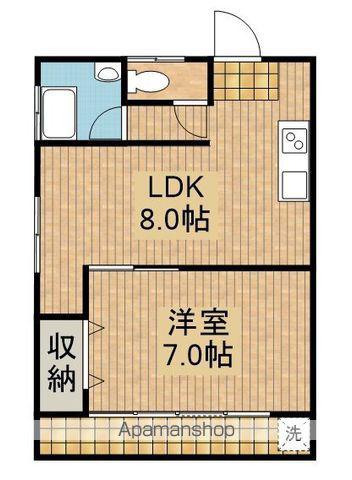 柴ビル(1LDK/4階)の間取り写真