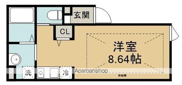 ATREN DEU(ワンルーム/3階)の間取り写真