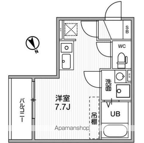 T＇S CUORE調布(ワンルーム/2階)の間取り写真