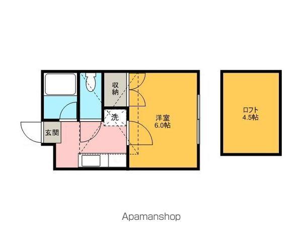 AQUA(1K/1階)の間取り写真
