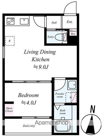 GRADUS八千代台Ⅳ(1LDK/3階)の間取り写真
