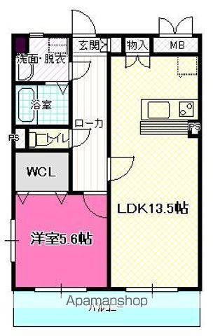 トリニティ(1LDK/1階)の間取り写真