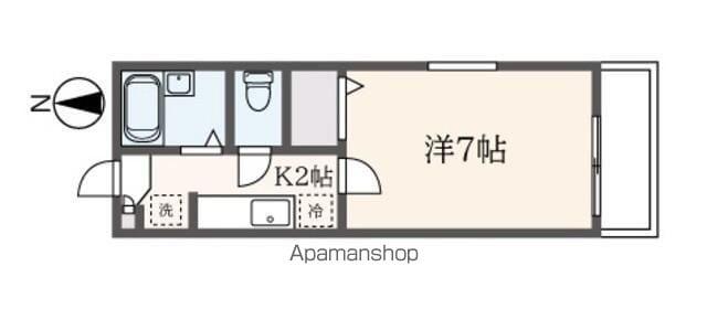セラヴィ2(1K/1階)の間取り写真