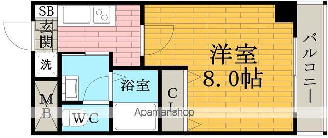 ルミエール新大阪(1K/8階)の間取り写真