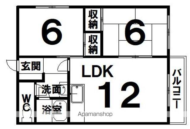 ハイム春香(2LDK/2階)の間取り写真