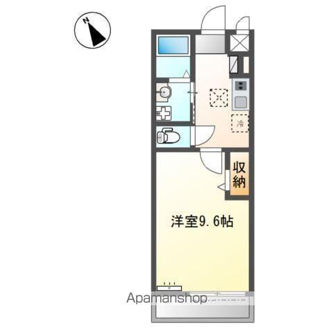 佐野町アパート(1K/1階)の間取り写真