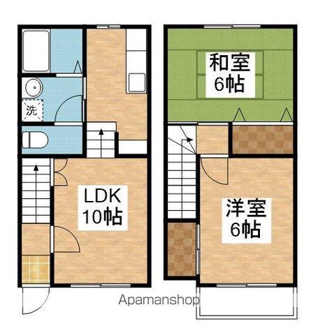 マ・レンヌ・ドゥミルＡ(2LDK)の間取り写真