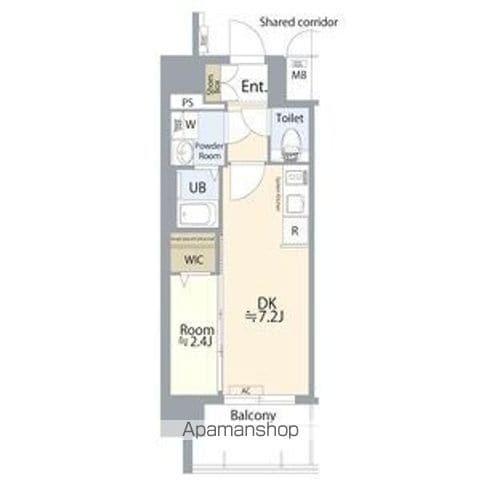 エスリード鶴舞シエスタ(1DK/10階)の間取り写真