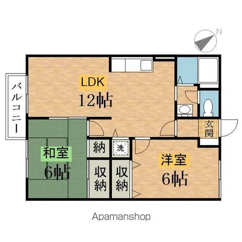 ファミールコート(3DK/1階)の間取り写真