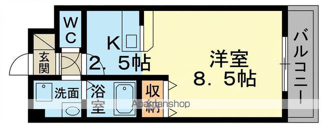 エル・セレーノ草津(1K/4階)の間取り写真