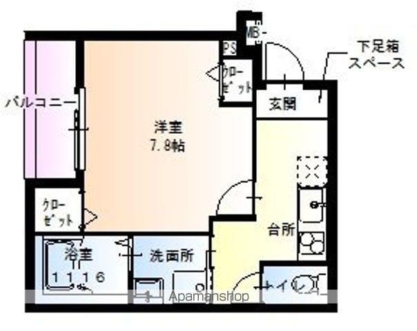 フジパレス和歌山黒田Ⅰ(1K/1階)の間取り写真
