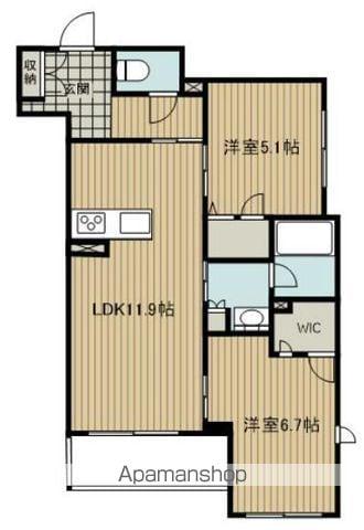 リトメゾンKⅡ(2LDK/3階)の間取り写真