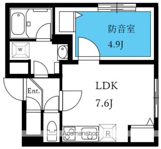 ASTILE STUDIO SUMIDAHIKIFUNE(1LDK/2階)の間取り写真