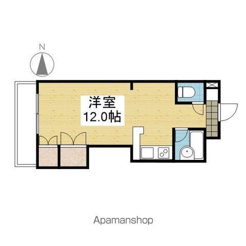 SELEコート壱番館(ワンルーム/2階)の間取り写真