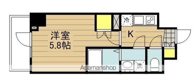 アーバンパーク北戸田(1K/1階)の間取り写真