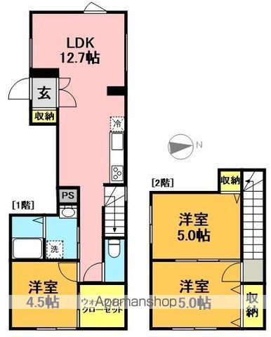 小田急電鉄小田原線 豪徳寺駅 徒歩5分 3階建 築1年(3LDK)の間取り写真