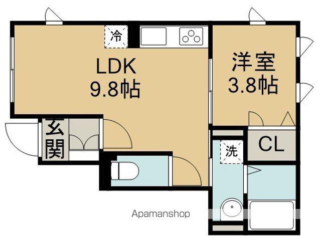ハイムデポ(1LDK/1階)の間取り写真