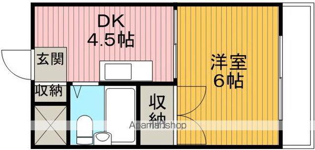 メゾンエアポート(1DK/1階)の間取り写真