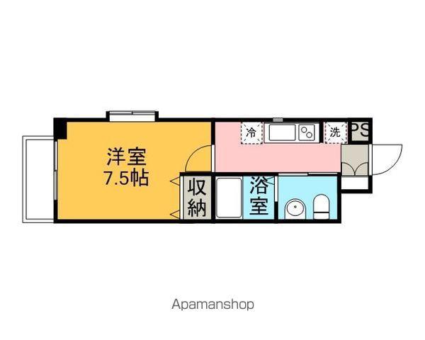 ア・フーム(1K/5階)の間取り写真