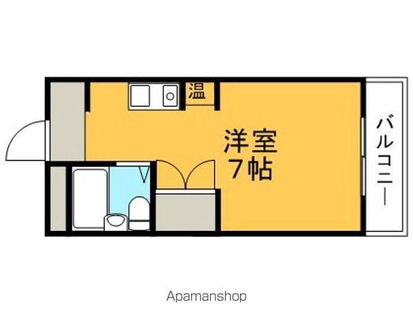 クレドール石橋(1K/2階)の間取り写真