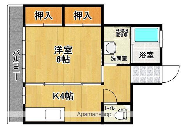 大貴ビル(1K/3階)の間取り写真