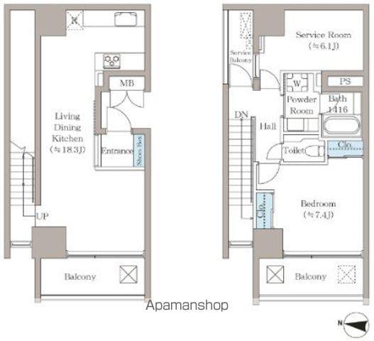 T-PLACE北斎ST(1LDK/6階)の間取り写真