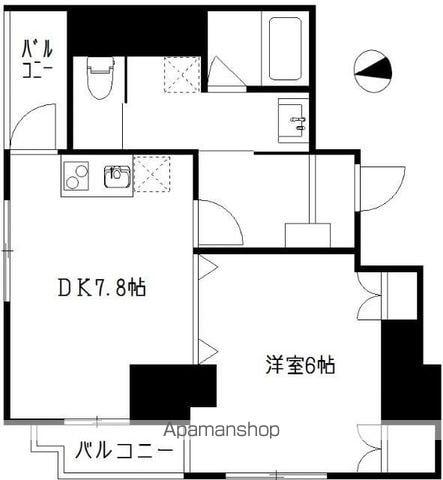 プレジール西荻(1DK/3階)の間取り写真