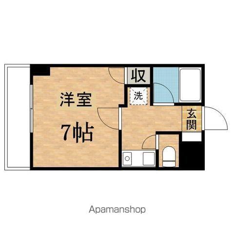 ダイケンブライト(1K/2階)の間取り写真