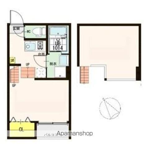 サンコーポ東照宮(1K/2階)の間取り写真