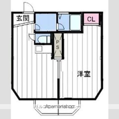 クレストコート北大前(1DK/3階)の間取り写真